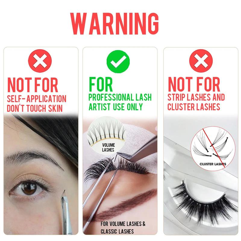 Waterproof & Long Lasting Eyelash Glue, Quick Drying Eyelash Extensions Glue, Professional Eyelash Extension Tool for Women & Girls, Lash Extension Kit, Makeup Products, Christmas Gift