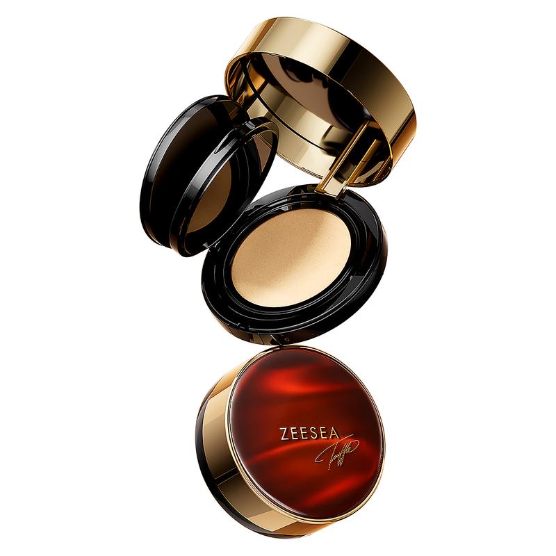 ZEESEA-Black Truffle Essence Double-layer Air Cushion Cream controls oil, shrinks pores, and has high concealing power for dry skin  Foundation Concealer Makeup