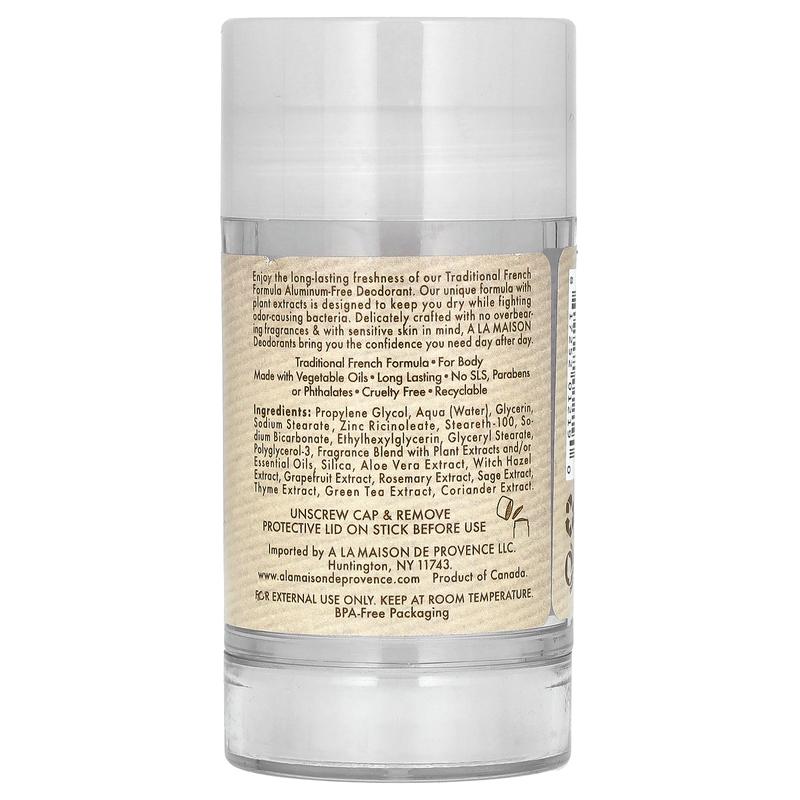 A La Maison de Provence Deodorant, Honeysuckle, 2.4 oz (70 g)