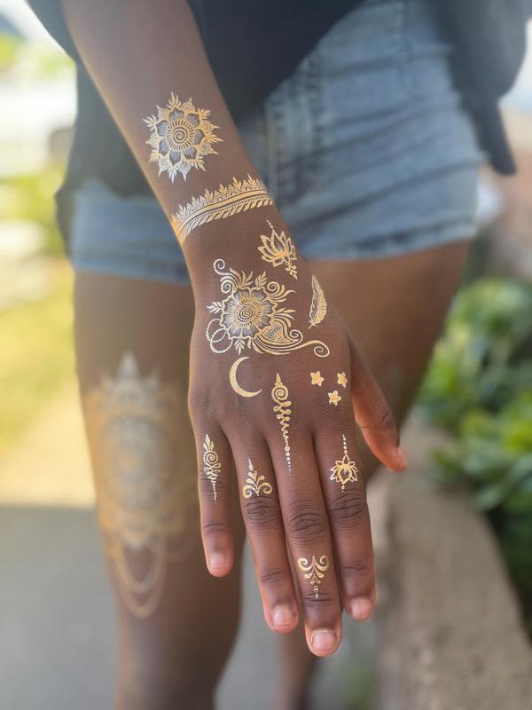 Gold Foil Temporary Tattoo | LOTUS