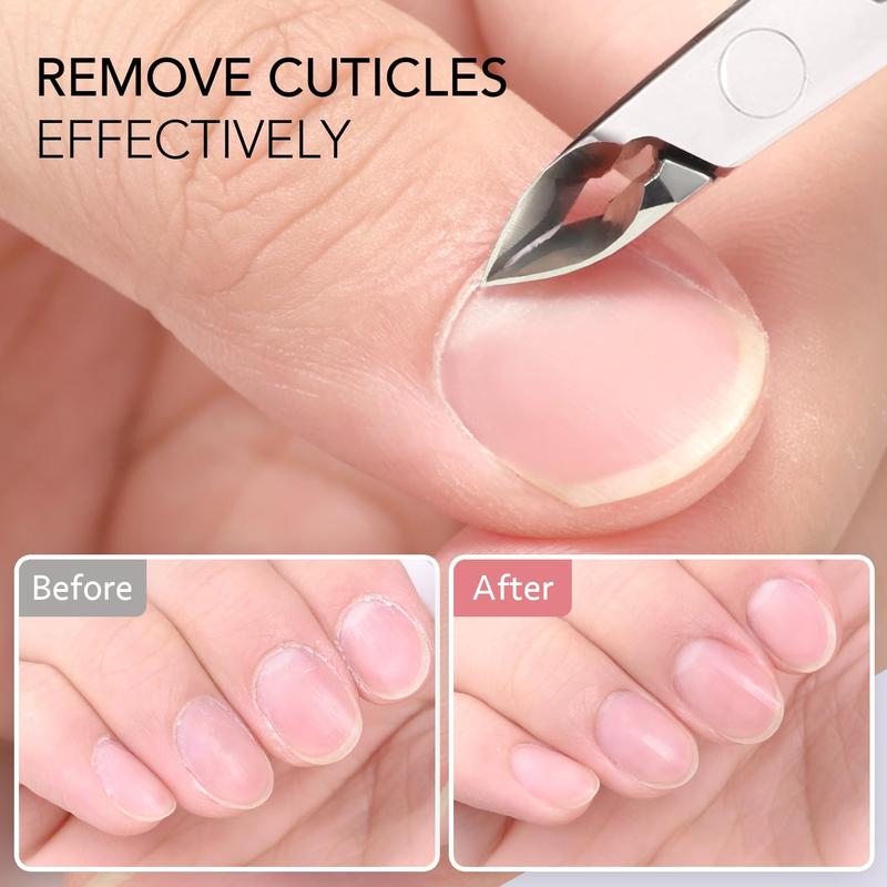 Cuticle Nippers, Professional Cuticle Trimmer Cuticle Cutter, Stainless Steel Nail Clippers Scissors Cuticle Remover Macicure Tool for Fingernails and Toenails