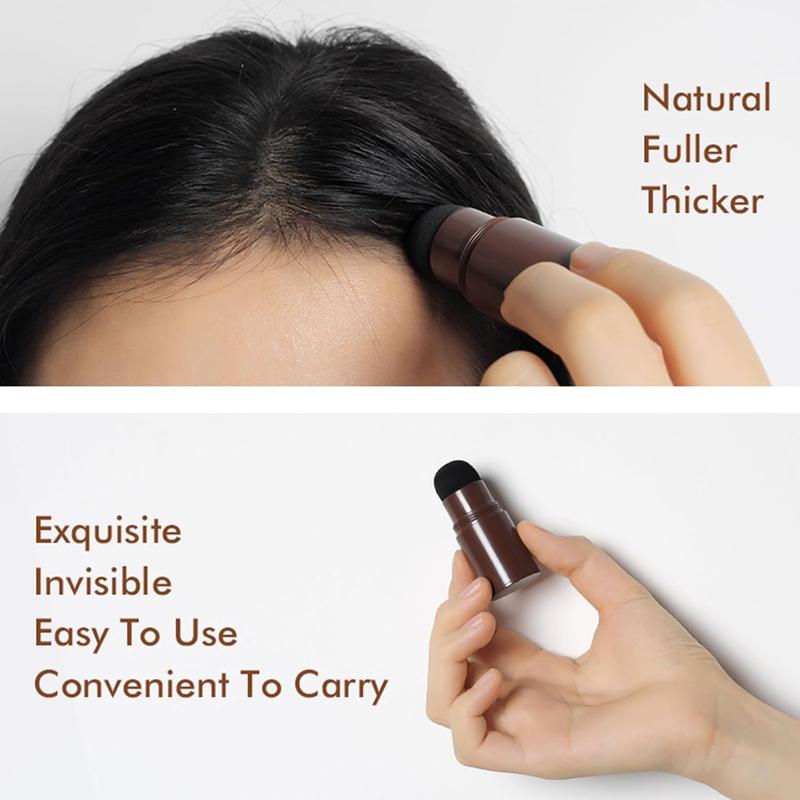 Hairline Powder Stick, Dark Brown - Instantly Conceals Hair Loss, Hairline Contouring Shadow Powder for Women & Men, Waterproof, Multi-Use, Long Lasting, Portable