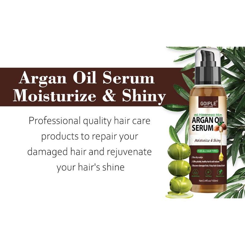 Argan Protein Hair Oil Serum Argan Oil Styling &  Oil - Anti Frizz Control Nourishes & Repair Argan Oil for Dry Damaged Hair & Sclap Heat Protectant Serum for Shine Prevent Hair Burns