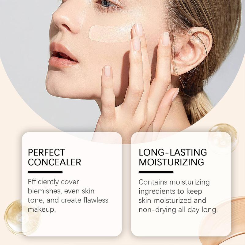 Microbiotic 4 in 1 liquid foundation concealer, long-lasting, makeup free, dry skin powder