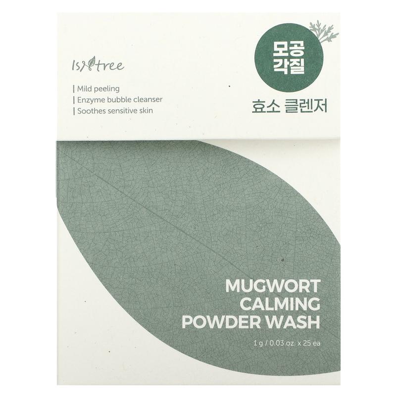 ISNtree Mugwort Calming Powder Wash, 25 Packets, 0.03 oz (1 g) Each