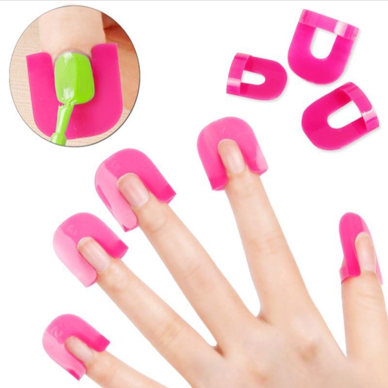 26pcs Reusable Manicure Shield Protection Cover, Nail Polish Spill Proof Protector Clip, Nail Art Accessories Manicure Tool For DIY Nail Art, Nail Kit, Christmas Gift