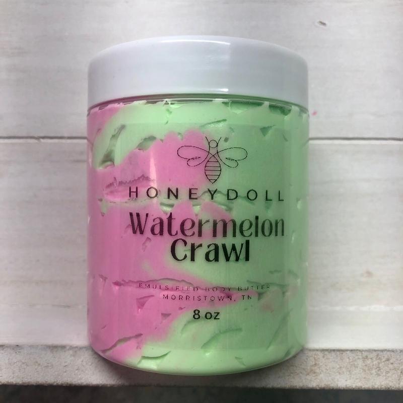 Watermelon Crawl Emulsified Body Butter - Hydrating Moisturizer - Body Care