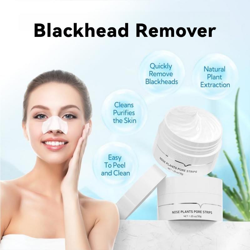 Blackheads & Whiteheads Removal Mask with 60-count Strips, Blackhead Remover Peel Off Mask, Nose Plants Pore Cleanser Purifying Face Mask(1.05oz 30g) Skincare Comfort