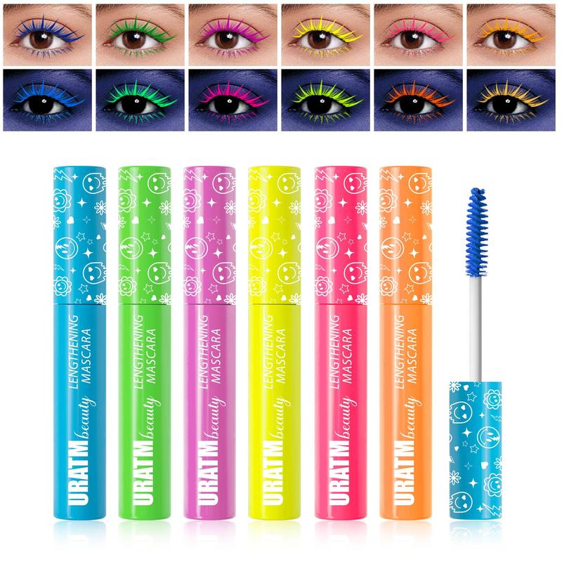 Glitter Colorful Mascara, Long Lasting Shimmering Mascara, Eyelash Makeup Tool for Women & Girls, Eye Makeup Product for Party, Daily Use