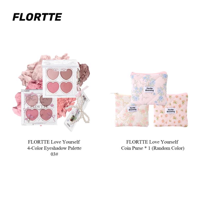 FLORTTE Love Yourself 4-Color Eyeshadow Palette Gift Set