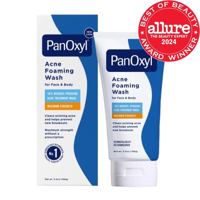 Panoxyl Acne Foaming Wash Benzoyl Peroxide 10% Maximum Strength Antimicrobial, 5.5 Oz Panoxyl