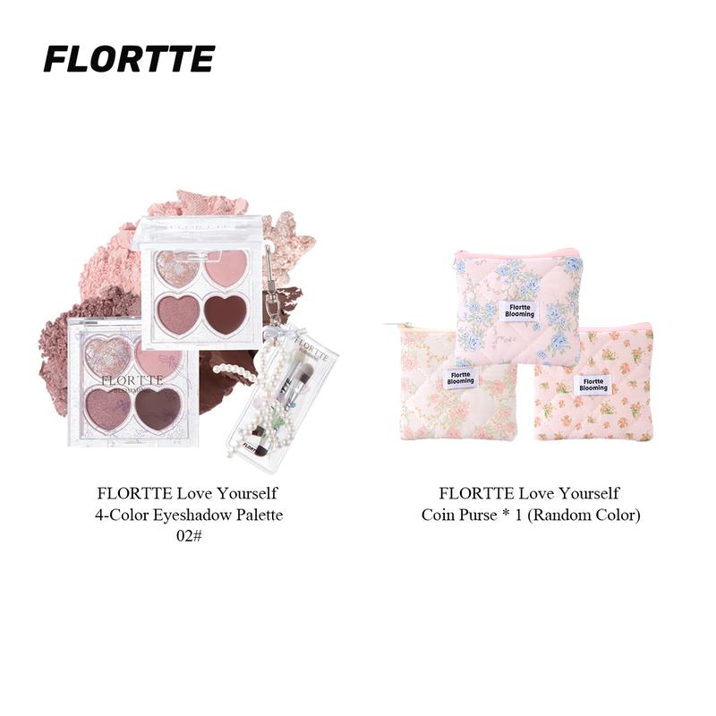 FLORTTE Love Yourself 4-Color Eyeshadow Palette Gift Set