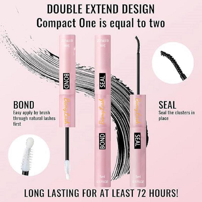 Double-ended Eyelash Glue, 1 Count Long Lasting Eyelash Bond & Seal, Eyelash Extension Glue, Professional Makeup Accessories for Women, Christmas Gift