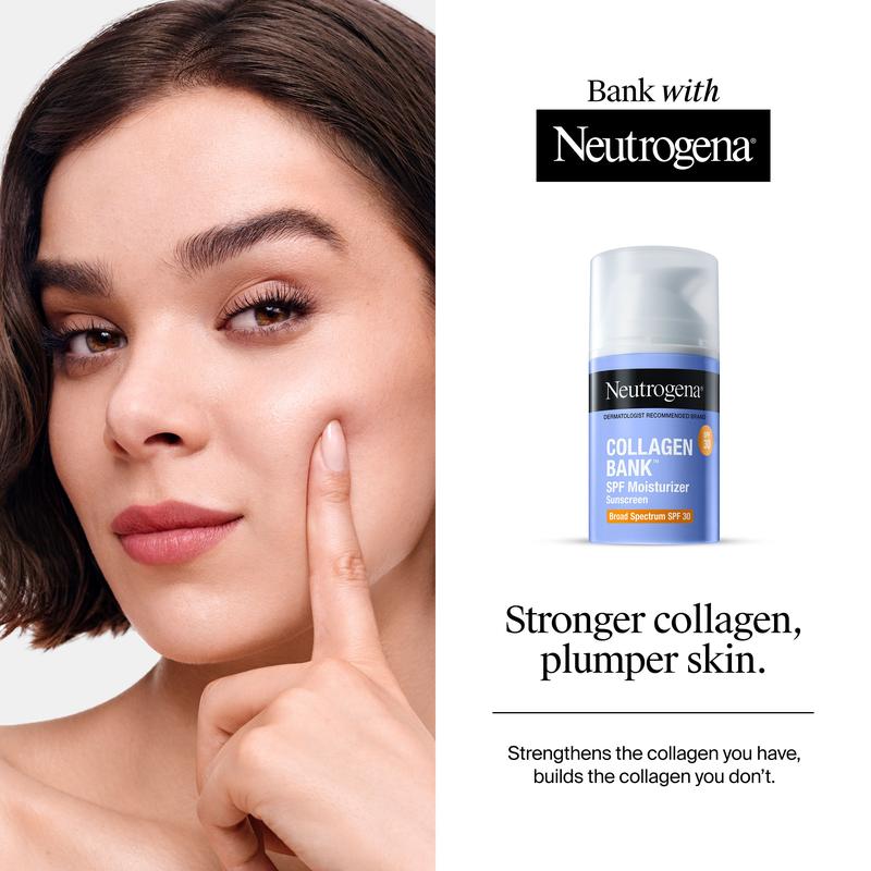 Neutrogena Collagen Bank+SPF Fresh Start Duo Cleanser Cleansing with Hyaluronic Acid Facial Moisturizer for Daily Skincare Use