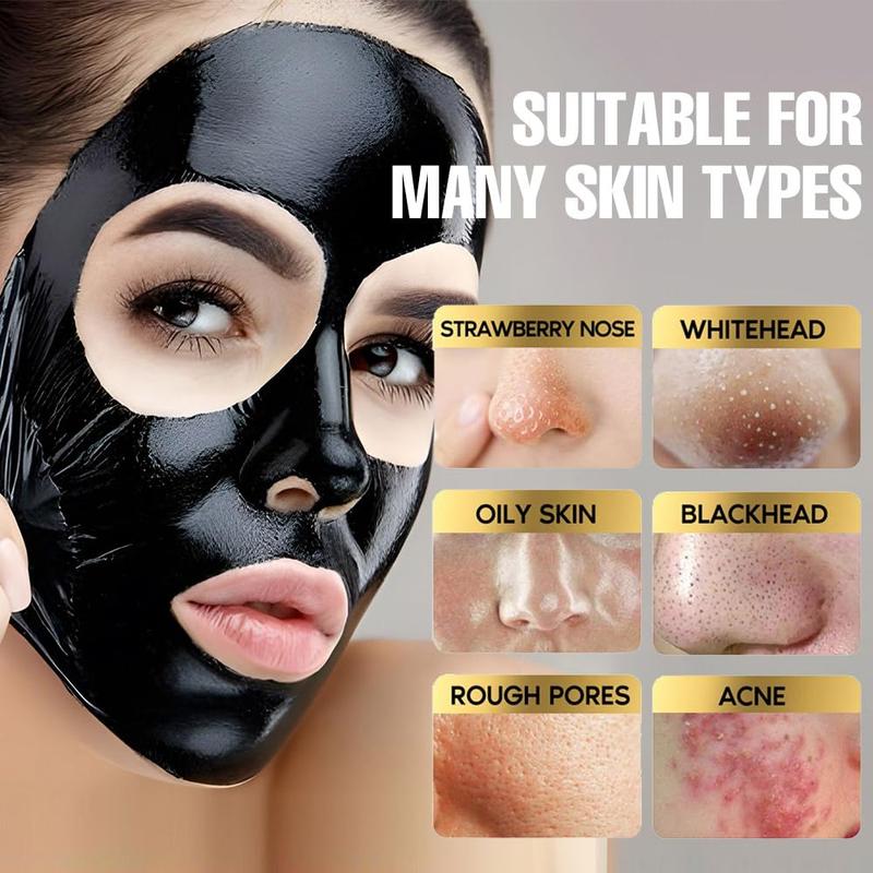 Black Head Remover Mask for face,Black Activated Charcoal Face Mask Skincare peel off, Peel off Face Mask for Blackheads and Pores Remover, Blackhead Remover Strip Facial Mask for All Skin Types, 120g