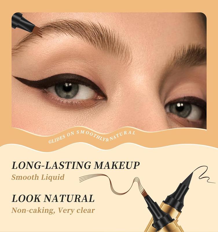 2024 New Magic 4-Tip Eyebrow Pencil,Eyebrow Microblading Pen, Upgraded 3D Waterproof and Sweat-proof Microblading Eyebrow Makeup Cosmetic