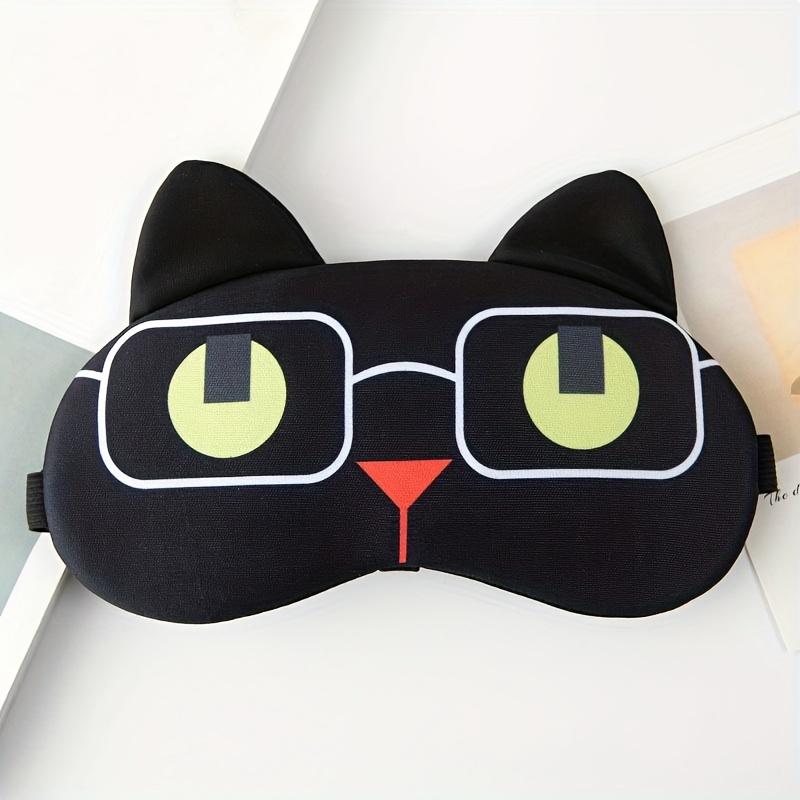 Cute Cartoon Animal Adjustable Sleeping Eye Mask, Travel Sleep Nap Eye Mask Shading Eye Mask, Blackout Sleep Eye Mask Sleeping Eye Mask Comfortable Design Sleeping Eye Mask, Suitable for Night Sleep Air Travel and Nap Soft Eye Mask