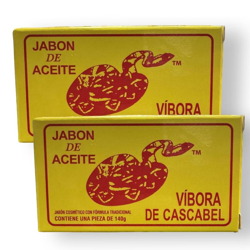 2 Pack Jabon de Aceite Vibora de cascabel Rattlesnake soap skincare acne Facial Cleansing Skin Repair Net Wt. 4.23 Oz (140gr) Improve your Skincare