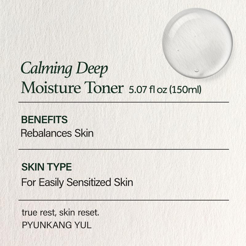 Pyunkang Yul Calming Deep Moisture Toner - Korean Skin Care Toner for Acne Prone Skin - Low pH Vegan Calming Toner (5.07 fl oz)