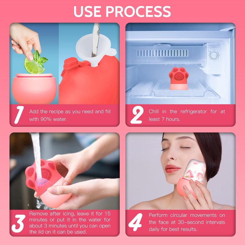 Face and Body Ice Roller,Comfort Silicone Ice Cube for Puffiness,Eyes and Neck Naturally Conditioning and Skin Care,Cold Therapy Ice Cup Molds Massage