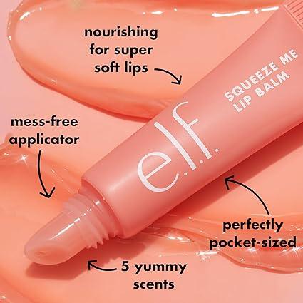 Squeeze Me Lip Balm - Moisturizing Sheer Tint Strawberry - Infused with Hyaluronic Acid - Vegan & Cruelty-Free - Skincare, Comfort