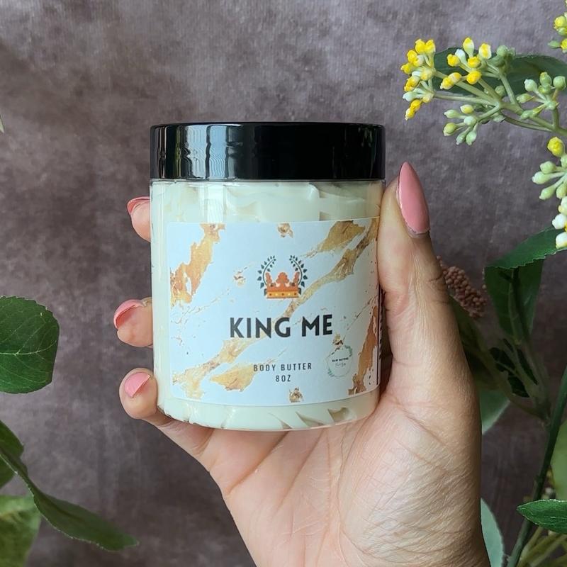 King Me Body Butter for Men ( Shea Butter, Cologne,  Body Care, Aroma Scented, Hydrated Skincare.