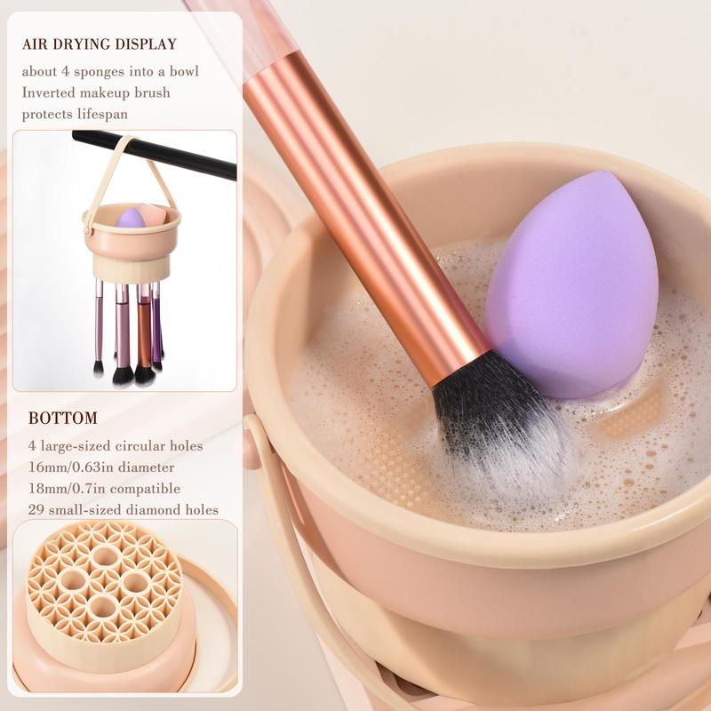 Multi-functional Makeup Brush Cleaner, Silicone Makeup Brush Drying Tool, Makeup Brush Cleaning Tool