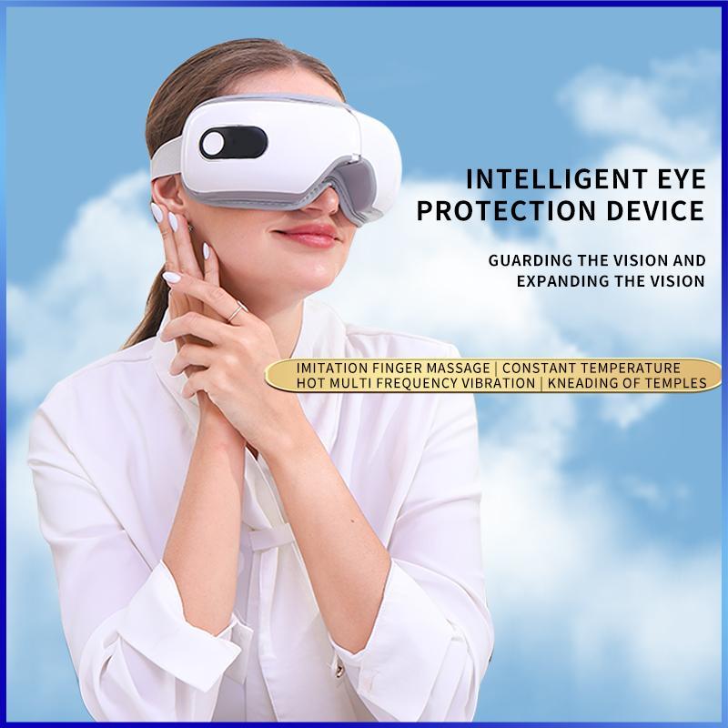 Comfort Electric Heated Eye Massager with Heating Function, Portable Eye Skincare Device for Home Office Travel