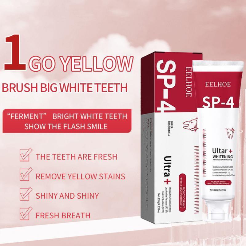 SP-4 Probiotic Whitening Toothpaste-Experience Ultra+ Bright Teeth : Powerful Stain Removal for a Radiant Smile! Oral