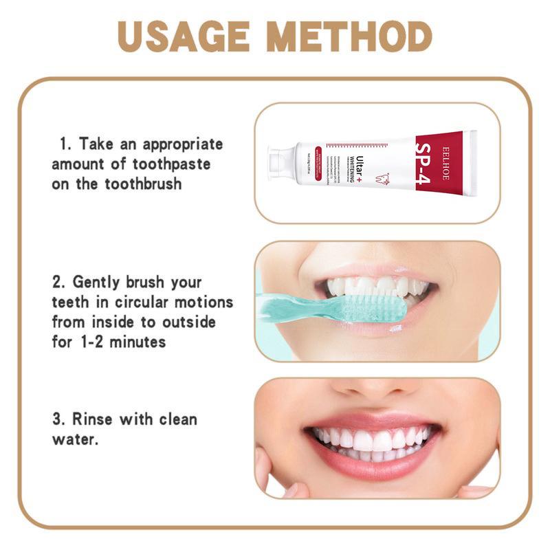 SP-4 Probiotic Whitening Toothpaste-Experience Ultra+ Bright Teeth : Powerful Stain Removal for a Radiant Smile! Oral