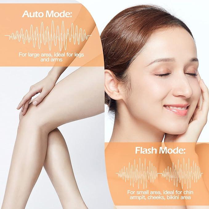 IPL  Painless Hair Removal for Women and Men, Upgraded 999,999 Flashes Laser Permanent Painless Hair Removal for Armpits, Bikini Line and Whole Body Use