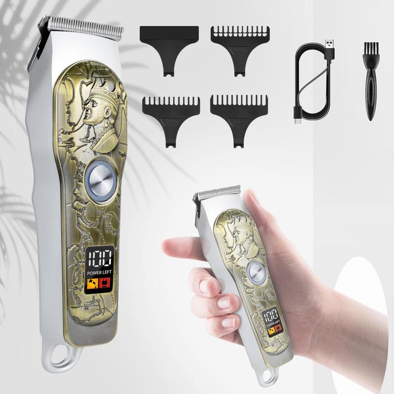 Professional Vintage Electric Hair Trimmer, 1 Box Rechargeable Hair Clipper with Accessories, Hair Trimmer for Home & Salon Use, Christmas