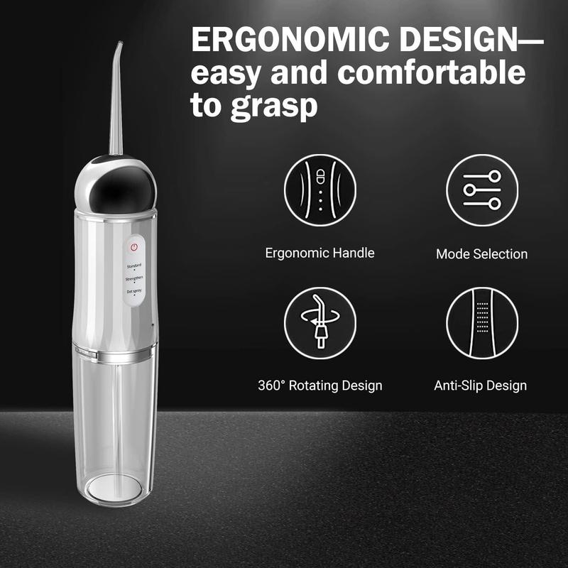 4-in-1 Oral Irrigator Replacement Header, Portable Rechargeable Water Flosser With 3 Modes, Portable Oral Irrigator, Teeth Cleaning