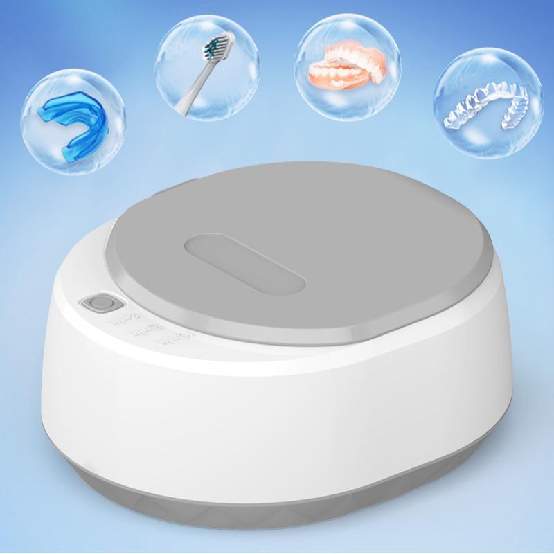 Ultrasonic Retainer Cleaner Machine, Quickly Completes Denture Brushing and Bathing, Deep Cleaning, and Effectively Prevents Aligner Discoloration Oral