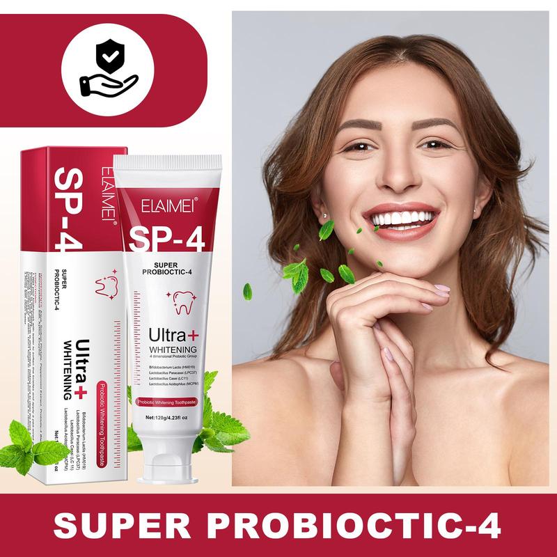 Super Probiotic Toothpaste, Long Lasting Refreshing Oral Care Fresh Breath Toothpaste, Beauty & Personal Care Product for Men & Women