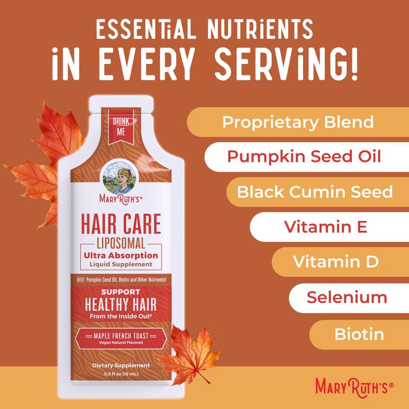 MaryRuth's Hair Care + Sleep Support Bundle - Hair Care Liposomal & Liquid Nighttime Multimineral