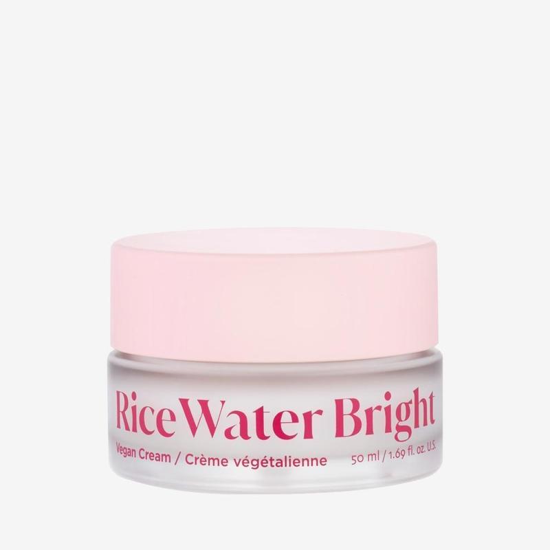 The Face Shop Rice Water Bright Vegan Cream, Instant Moisturization Quick-Absorbing Formula, Vegan, Rice Water Hydrating Moisturizer Moisturizing