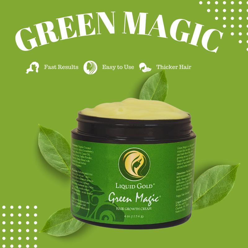 Green Magic Hair Growth Cream for Longer Healthy Hair