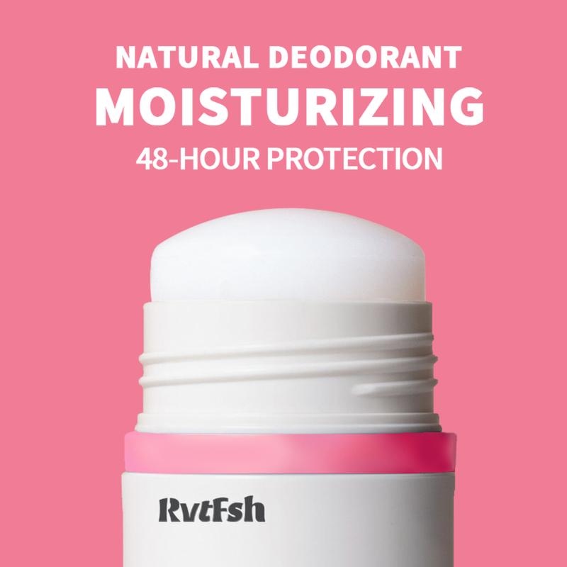 Rvtfsh Natural Moisturizes Whole Body Deodorant -Women & Men's Deodorant 48H Protection Aluminum-Free Vegan Deodorant No Stain Formula Organic 2.65 0z