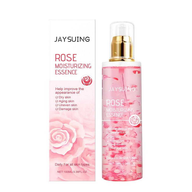 Rose Moisturizing Facial Essence, Long Lasting Hydrating Facial Serum, Brightening Facial Essence, Face Care Product for Women & Men