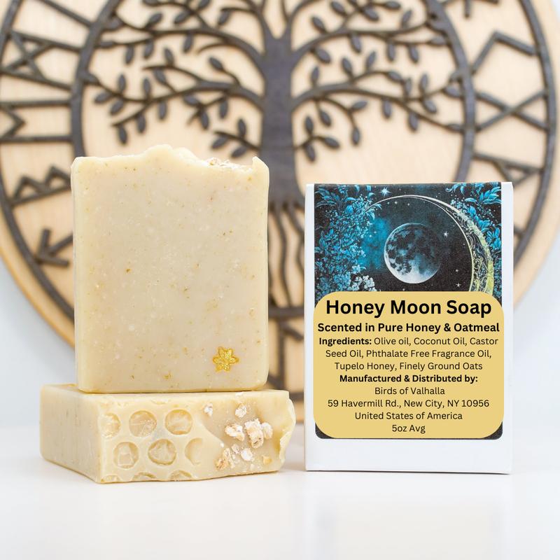 Honey Moon - Honey and Oatmeal Signature Soap Body Care Body Wash Coconut Blend