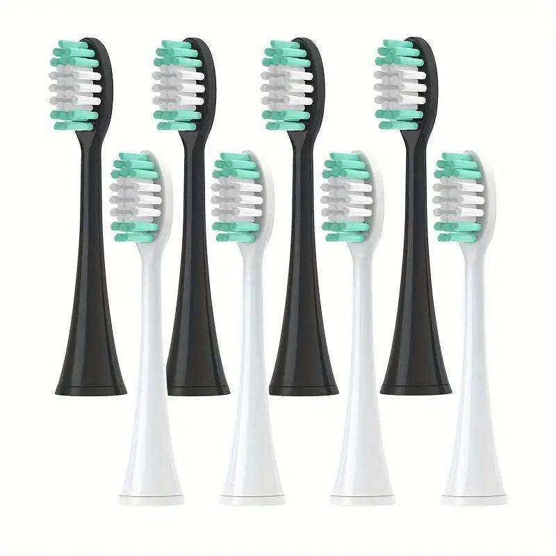 Replacement Toothbrush Heads, 8 Counts Soft Bristles Toothbrush Heads, Personal Care Accessories Compatible with AquaSonic Electric Toothbrush