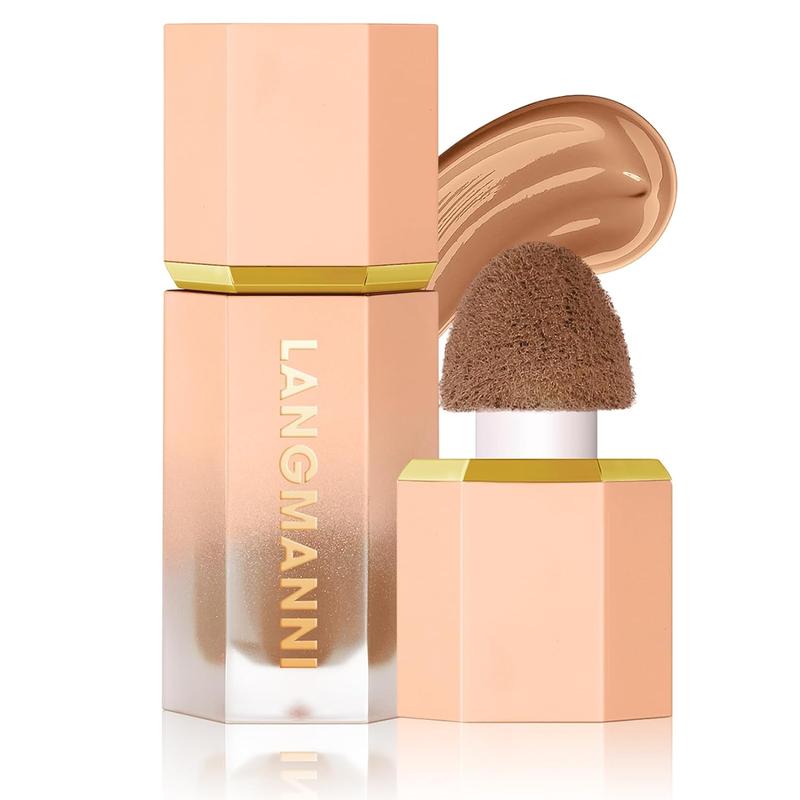 Limited OFFER DEAL:  Liquid Contour with Built-in Sponge Tip for Sculpted Complexion - Long Lasting Natural Buildable Highlighters and Bronzer - Brush, Flawless