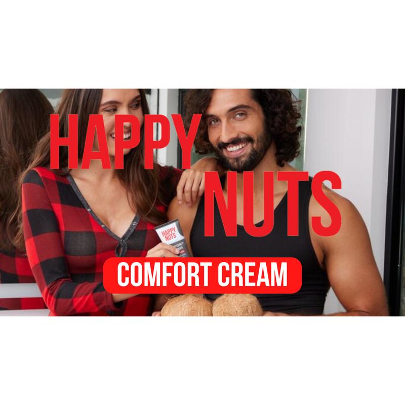 HAPPY NUTS Comfort Cream Deodorant For Men: Anti-Chafing Sweat Defense, Odor Control, Aluminum-Free Mens Deodorant