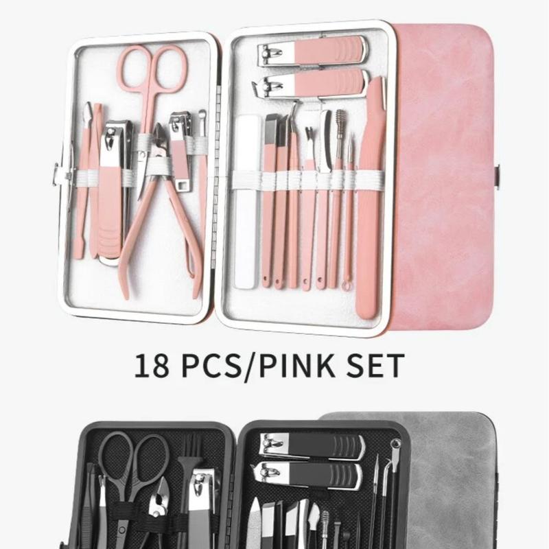 Manicure Set Professionak Nail Clippers Kit Pedicure Care Tools-Stainless Steel