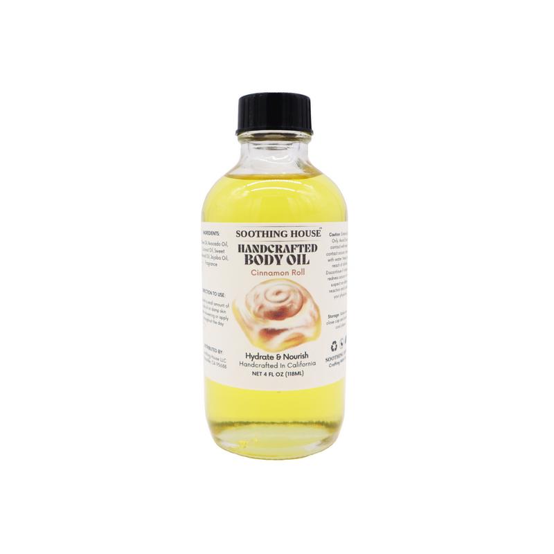 Cinnamon Roll Handcrafted Body Oil - Moisturizing and Nourishing for Soft and Smooth Skin