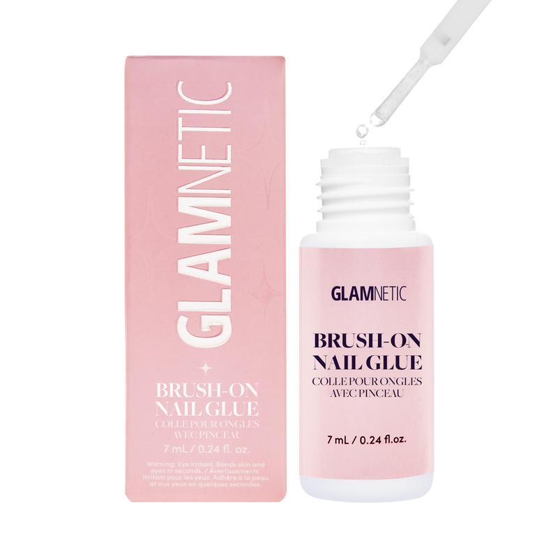 Glamnetic | Glue Duo Two Brush-on Nail Glues Bundle Damage-Free Application Nail Art Nail Care