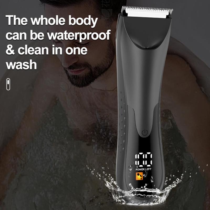 Cordless Hair Trimmers for Men, Body Clippers for Men, Wet & Dry Use Hair Trimmer for Barber, Waterproof Body Trimmer for Men, Ceramic Blade Hair Trimmer, Summer Back To School Gifts for Him