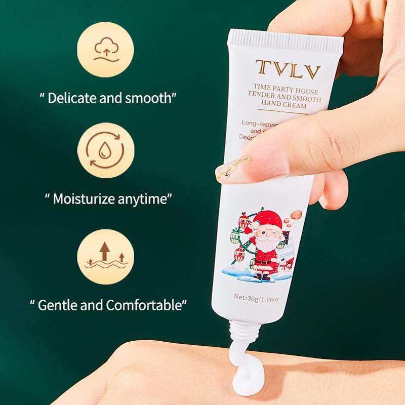 Christmas Limited Edition Hand Cream & Lip Balm Set, 10pcs Moisturizing Hand Cream & 6 Counts Lip Balm, Hydrating Hand Care & Lip Care Product