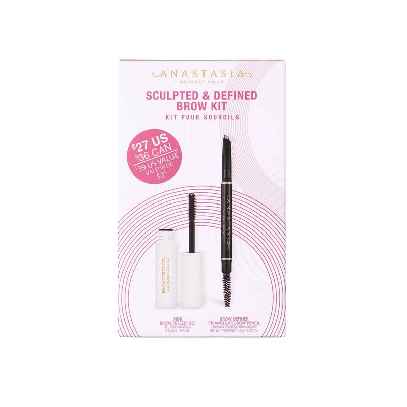 Anastasia Beverly Hills Sculpted & Defined Brow Kit - Full-size Brow Definer and Mini Brow Freeze Gel